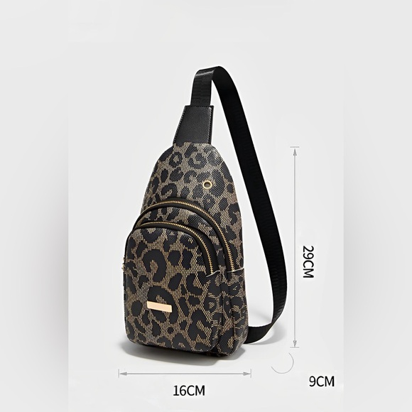 Leopard Print Pick Up Sling Bag - Picture 6 of 6